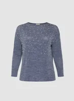 Embellished Long Sleeve Top