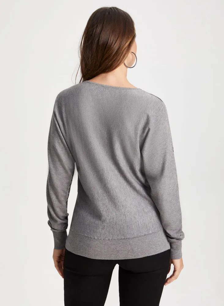 Paisley Print Sweater