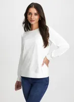 Long Sleeve Lace Front Top