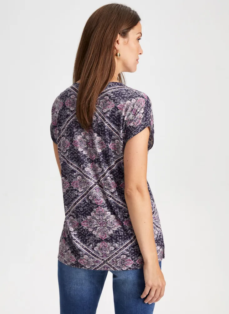 Patchwork Print Tee