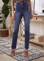 Rhinestone Detail Eco-Friendly Jeans