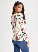 Chain Print Sweater