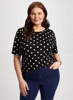 Polka Dot Motif Top