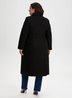 Notch Collar Wool-Blend Coat