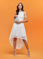 Lace High-Low Dress