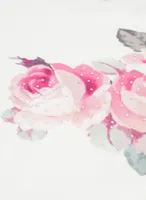 Rose Print Crystal Detail Tee