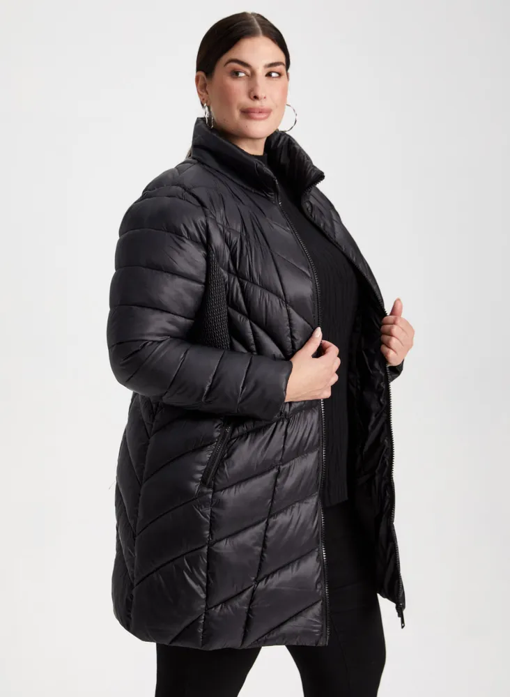 Vegan Down Quilted Coat