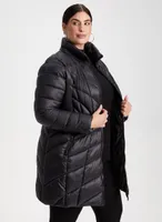 Packable Vegan Down Quilted Coat