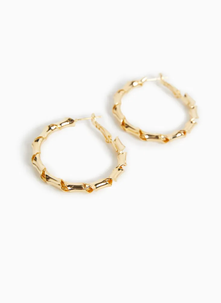 Textured Hoop Earrings