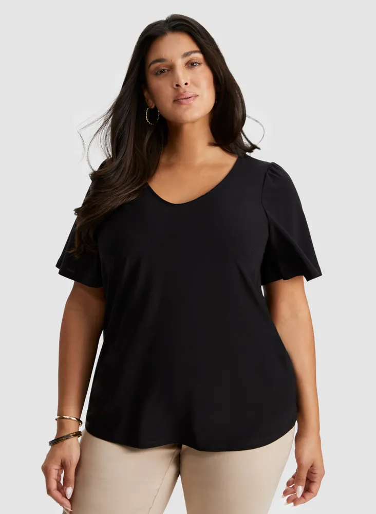 Flutter Sleeve Top