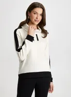 Colour Block Funnel Neck Top