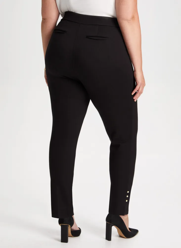 Pull-On Slim Leg Stud Detail Pants