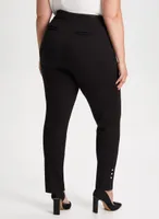 Pull-On Slim Leg Stud Detail Pants