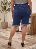 Pull-On Jean Shorts