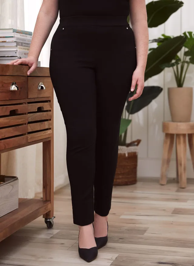 Alfie Pull-On Slim Pant in Microtwill