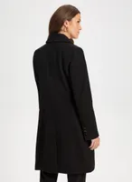 Stretch Wool Blend Coat