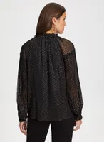 Gold Foil Popover Blouse