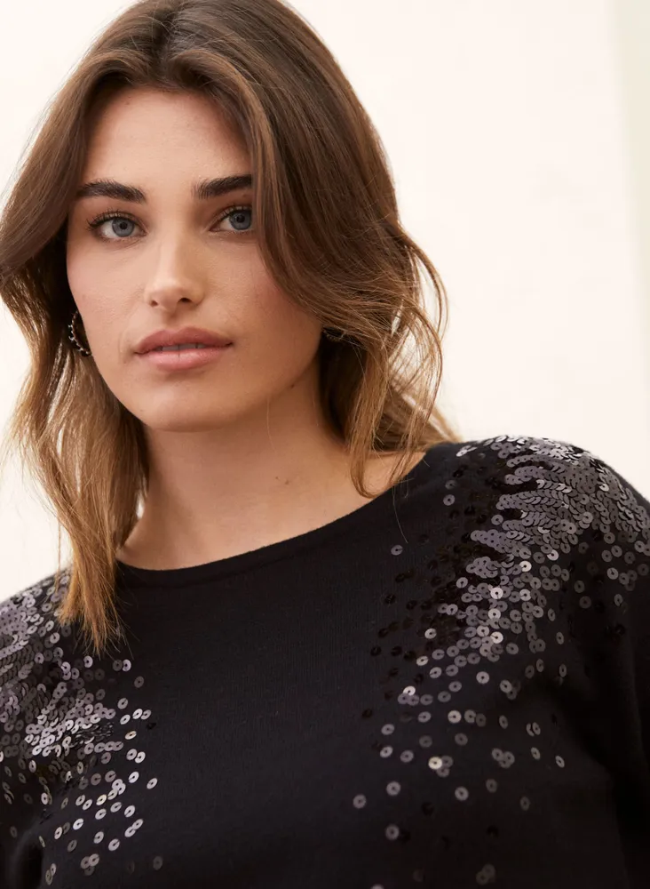 Sequin Detail Sweater