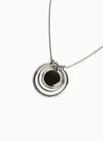 Multi-Ring Pendant Necklace