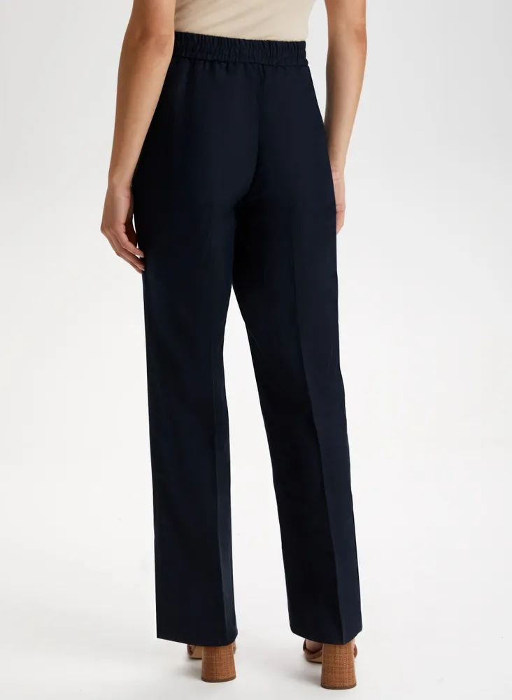 Straight Leg Linen Pants