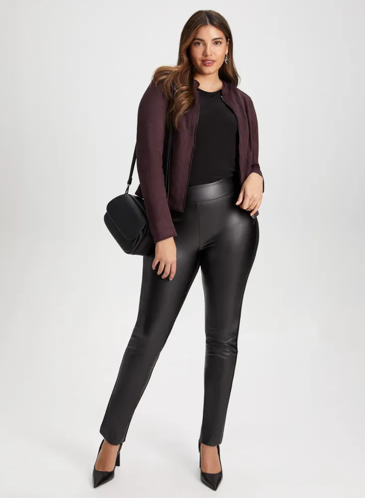 Laura Plus Vegan Leather Leggings