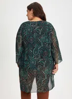 Paisley Motif High-Low Tunic