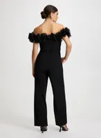 Organza Ruffle Detail Jumpsuit