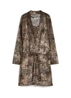 Animal Print Sleepshirt & Robe Set