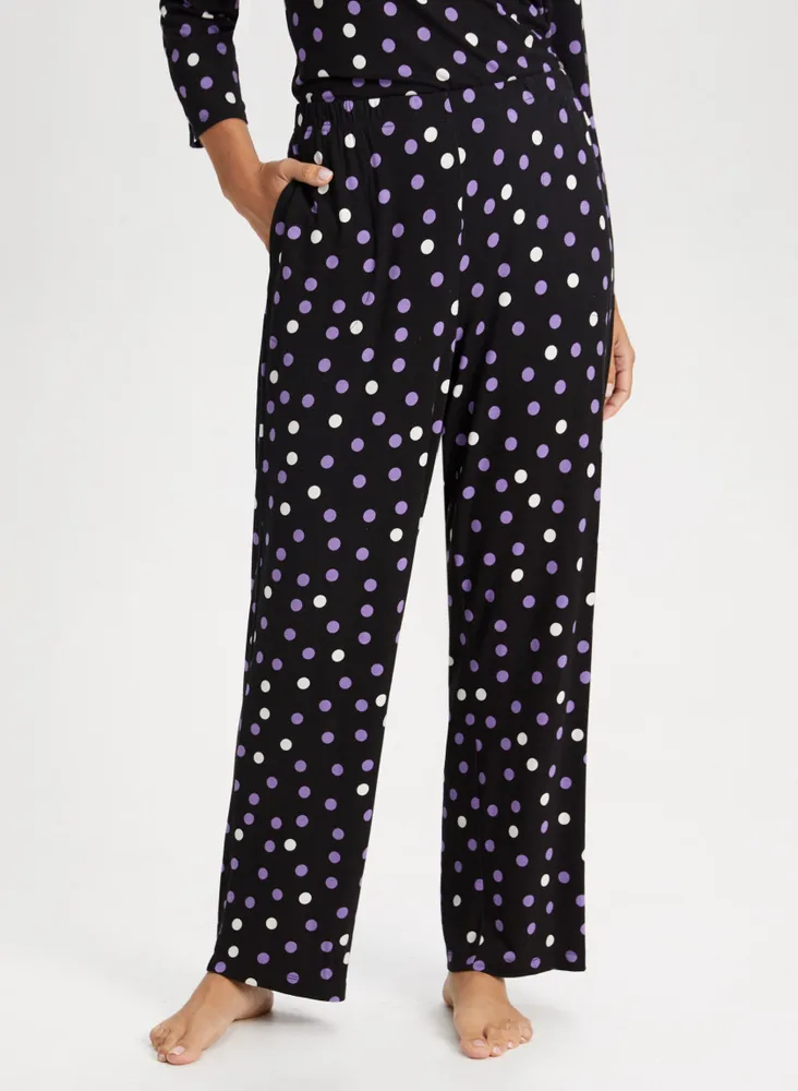 Pull-On Polka Dot Pyjama Pants
