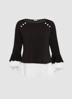 Flare Sleeve Fooler Top