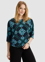 Patchwork Print Top