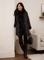 Reversible Faux Fur Coat