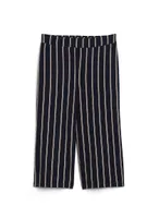 Vertical Stripe Pull-On Capris