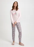 Polka Dot Motif Pyjama Set