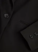 One-Button Notch Collar Jacket