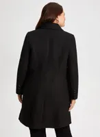 Stretch Wool Blend Coat