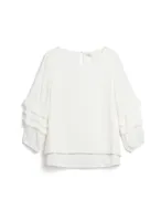 Tiered 3/4 Sleeve Blouse