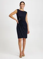 Draped Sheath Dress