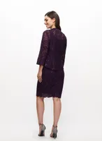 Sequin Lace Dress & Jacket Set