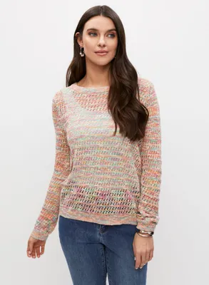 Open Stitch Multicolour Sweater
