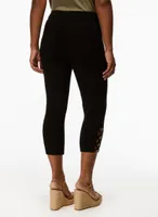 Cross Detail Capris