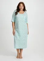 Polka Dot Motif Nightgown