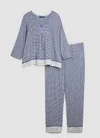 Stripe Print Pyjama Set