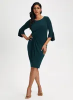 Draped Sheath Dress