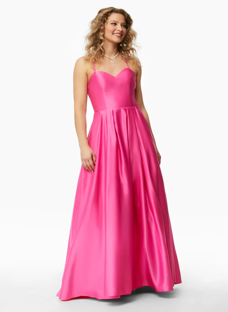 Sweetheart Neck Satin Ball Gown