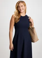 Button Detail Sleeveless Dress