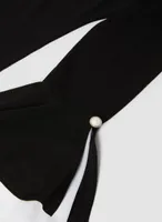 Double Ruffle Detail Long Sleeve Top