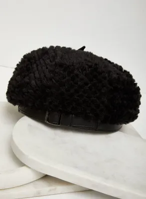 Faux Fur Beret