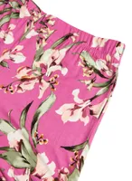 Floral Print Capri Pyjama Pants