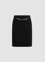 Chain Detail Pencil Skirt